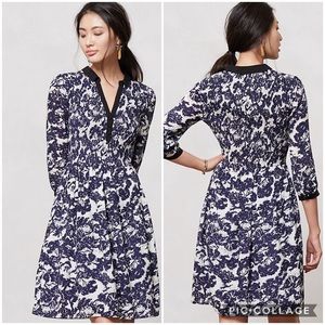 Anthropologie Sketchbook Shirt Dress Size 4